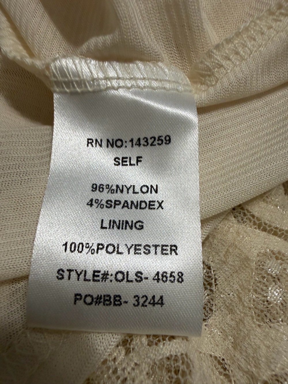 Lace Maxi Dress in Cream - Picture 10 of 17